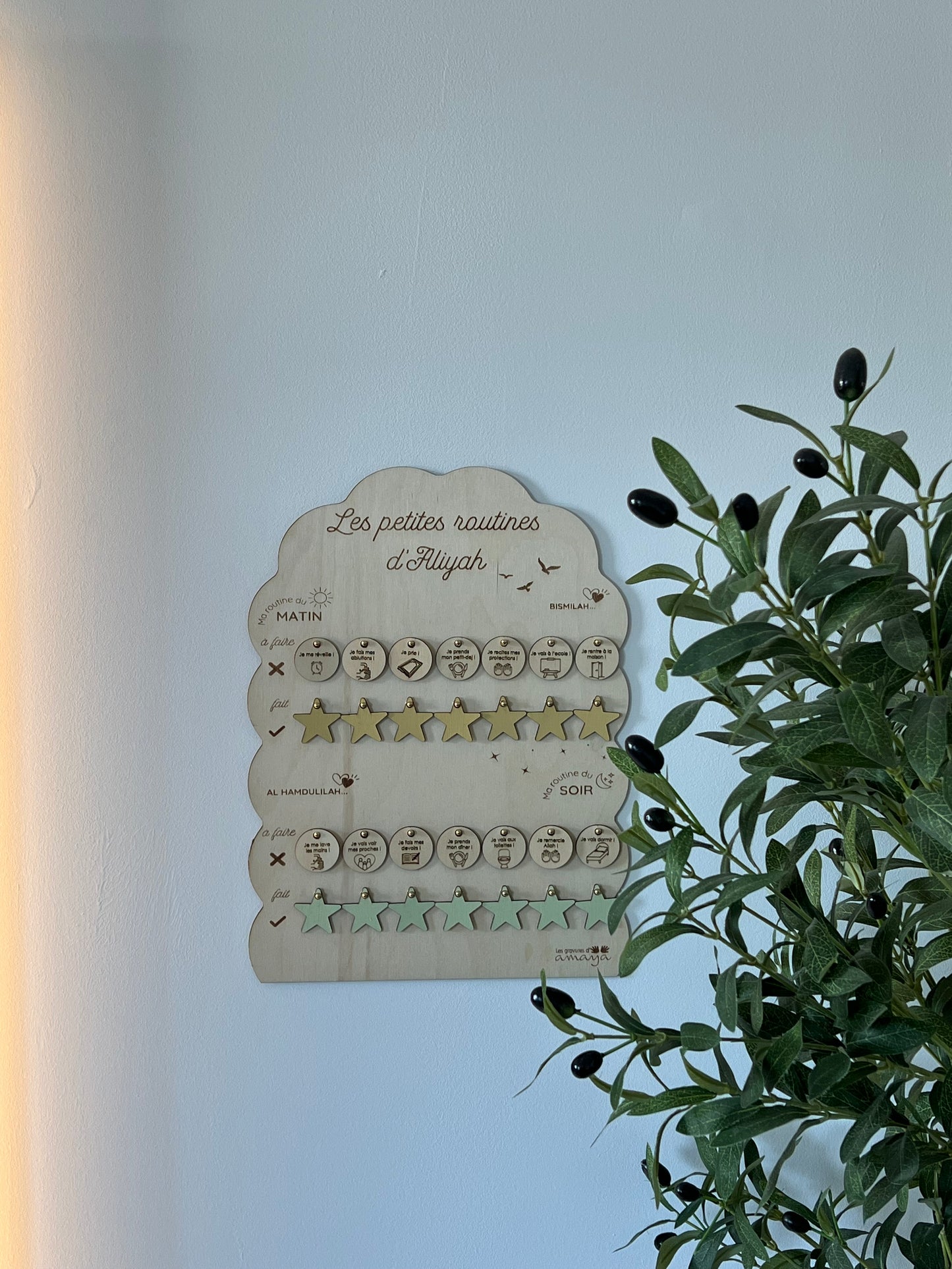 TABLEAU DE ROUTINE PERSONNALISABLE ET SON LIVRET D’INVOCATIONS